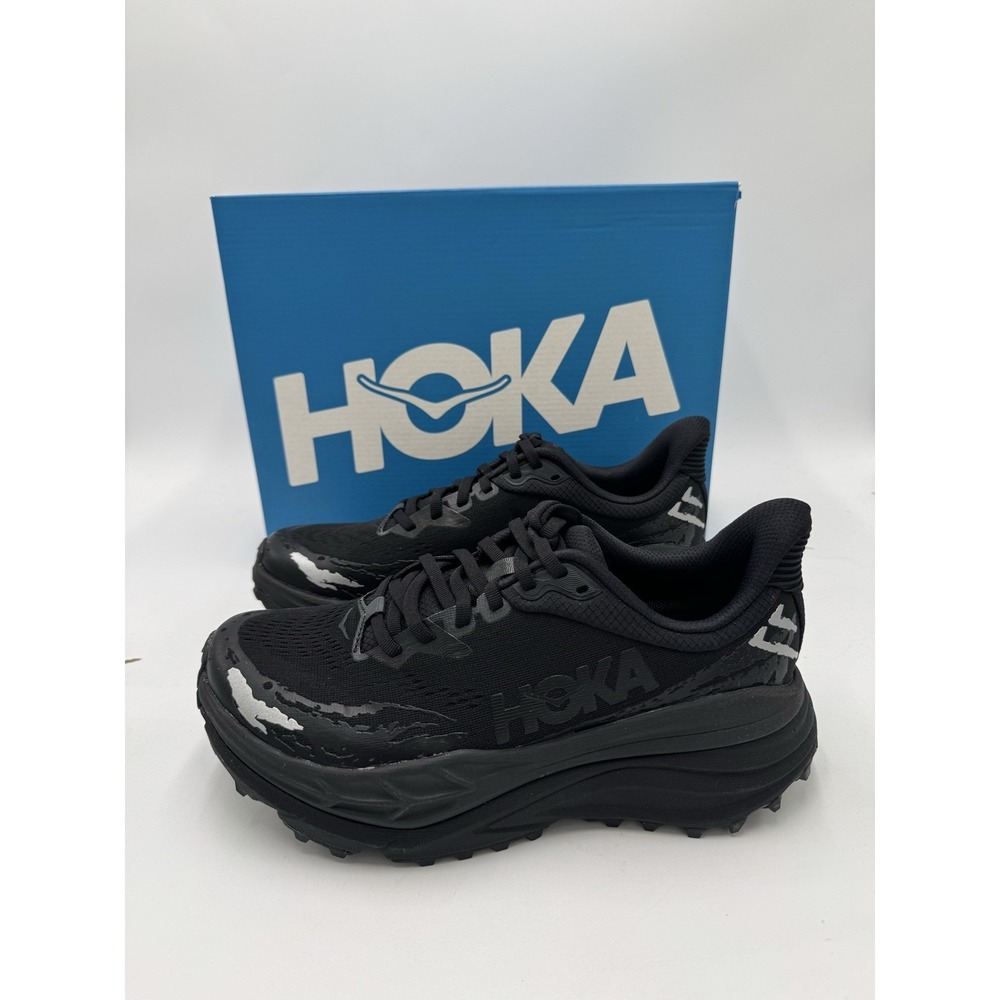 HOKA Men's Stinson 7 Trail Running Shoes Black BBLC Size 8 NWB